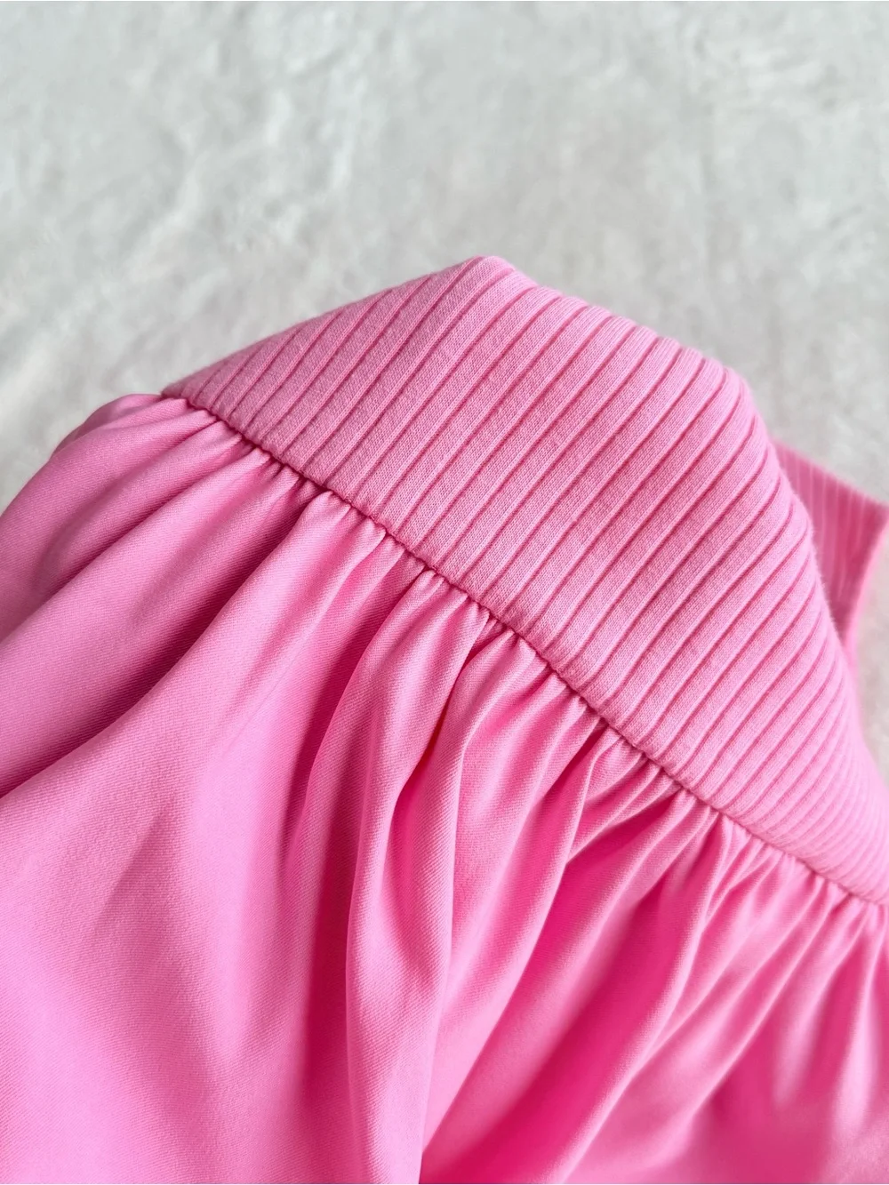 Zara Pink Halter Fit & Flare Ribbed Mini Dress S - Picture 7 of 10